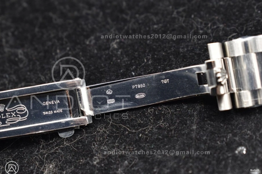 A2836 Weight Bracelet GSF Gain SS DayDate Blue Crystal On 40 Iced President Dial 0403